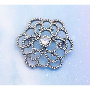 Vintage Mermaid Coral Brooch | Silver Tone Brooch | J18